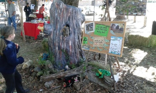 Puppet play with 'the stump' at the Macedon ranges Sustainability Festival