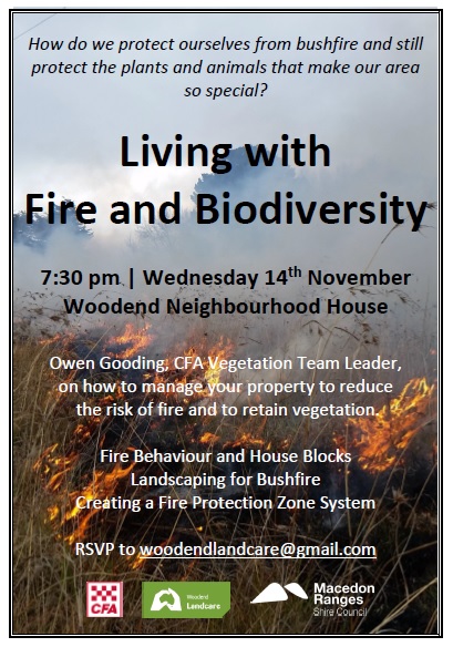 flyer - living with fire and biodiversity