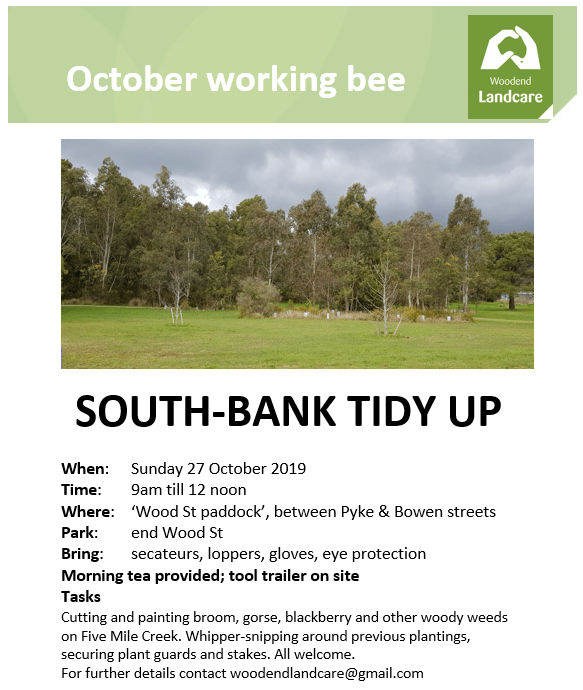 october working bee flyer