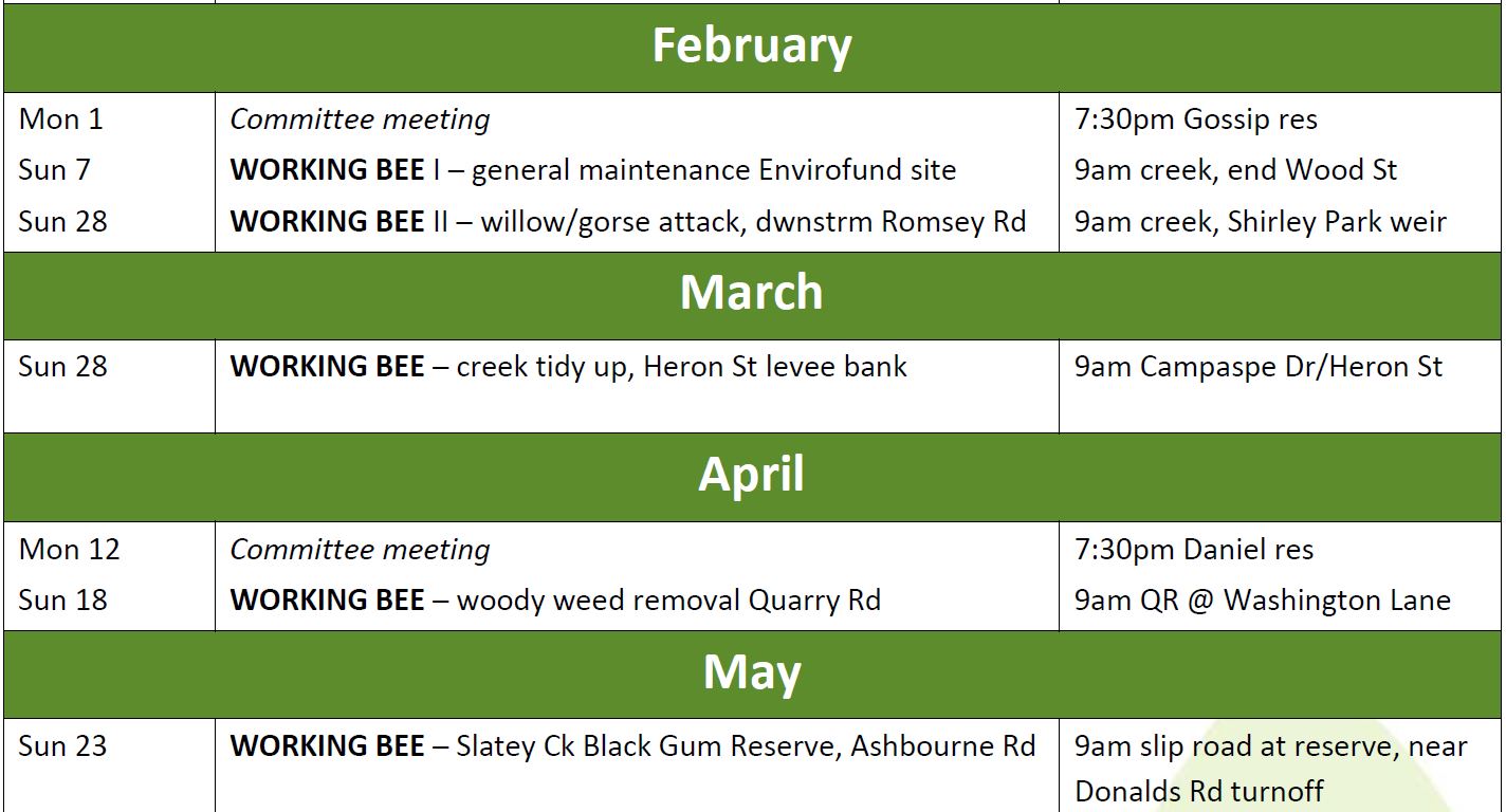 landcare calender