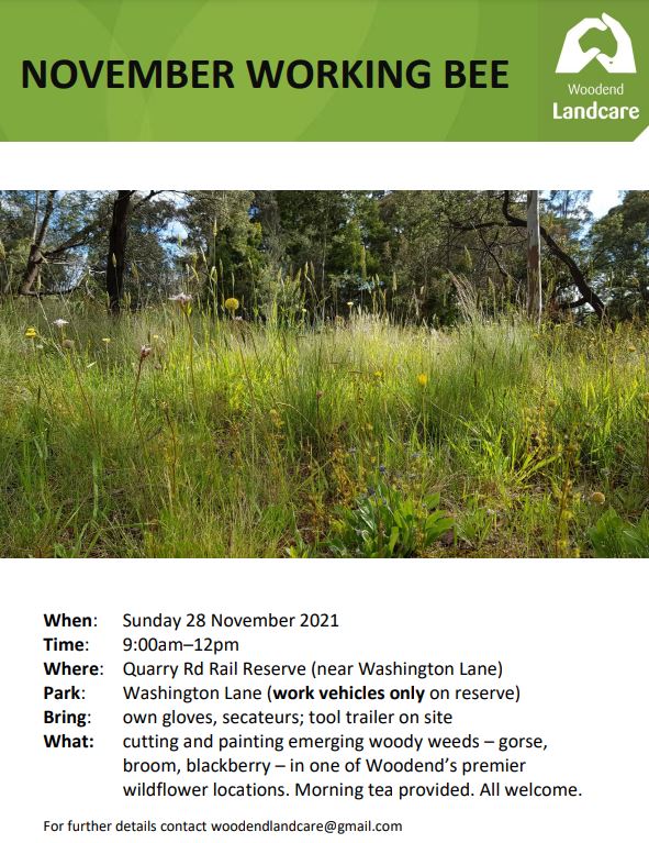 Working Bee november 2021