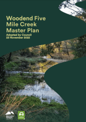 Woodend five mile creek master plan cover